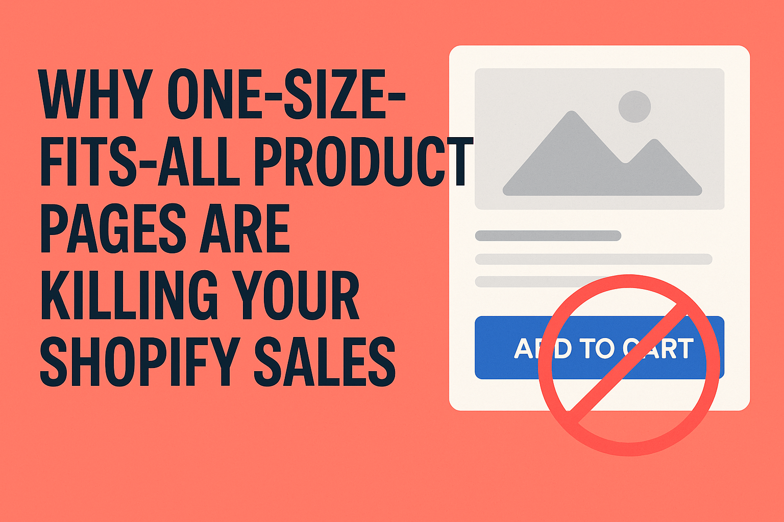Why One-Size-Fits-All Product Pages Are Killing Your Shopify Sales